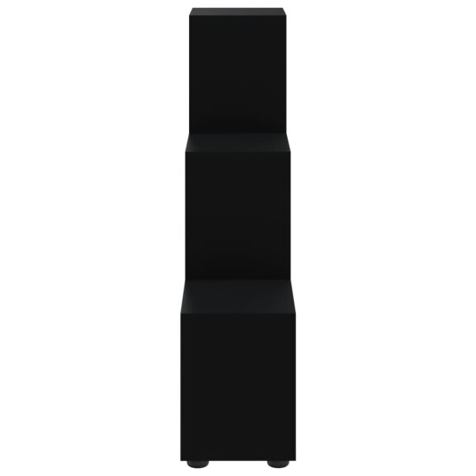 vidaXL Bokhylle svart 107 cm konstruert tre