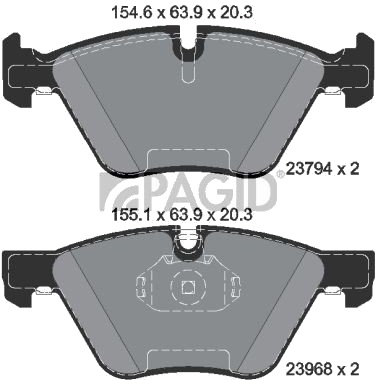 PAGID T1448N Bremseklosser