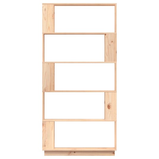 vidaXL Bokhylle/romdeler 80x25x163,5 cm heltre furu