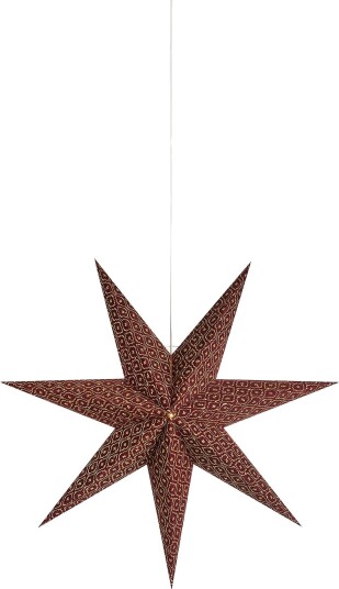 Markslöjd BAROQUE hengende stjerne 75 cm Rød