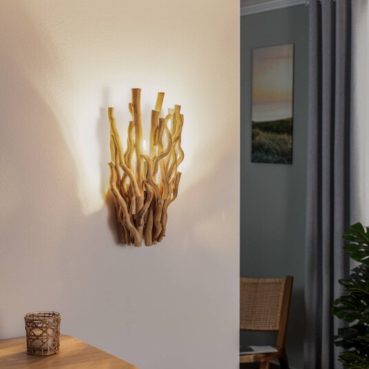 ONLI Agar vegglampe med skjerm i tre ONLI Agar vegglampe med skjerm i tre