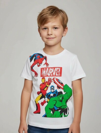 Marvel Tshirt   White   140