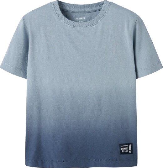Name It T-skjorte - NmmJerem - Blue Tåke - Name It - 4 år (104) - T-skjorte Blå Lyseblå