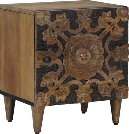 Nattbordskap Brun 40 x 33,5 x 46 cm Massiv mango tre