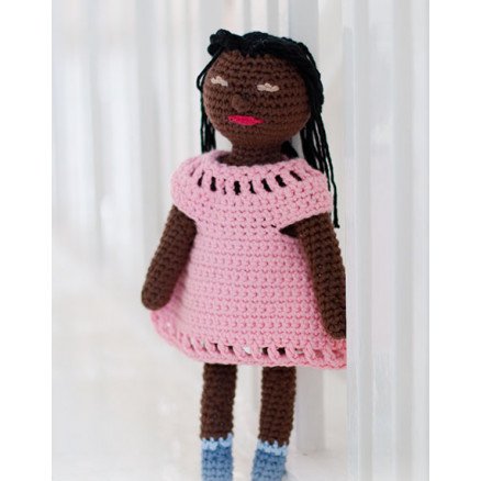 Spice Friends Dress by DROPS Design Baby Bamse Hekleoppskrift