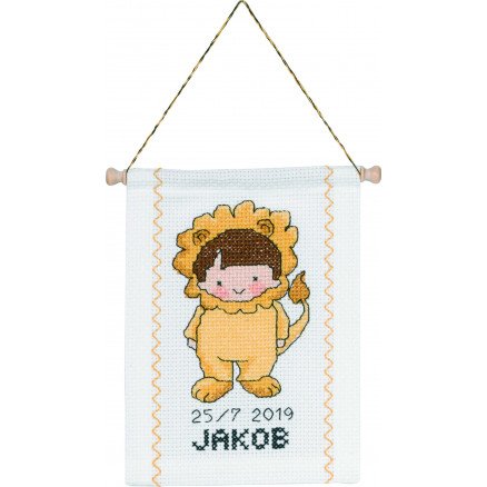 Permin Broderisett Stjernetegn Løve 18x25cm