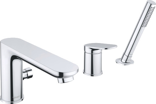 Duravit Badekarbatteri Wave Med Dusjsett Krom