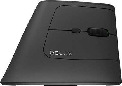 Delux Mv6 Db Bt+2.4G Trådløs Vertikal Mus (Svart) Delux Mv6 Db Bt+2.4G Trådløs Vertikal Mus (Svart)