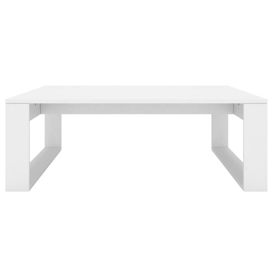 vidaXL Salongbord hvit 100x100x35 cm sponplate