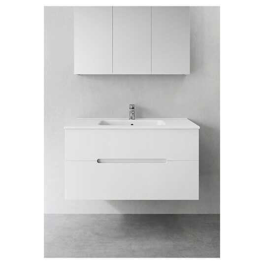 Hafa Sun 1000 Servantskap m/2 skuffer 100x45x54 cm Hvit Matt Hafa Sun 1000 Servantskap m/2 skuffer 100x45x54 cm Hvit Matt