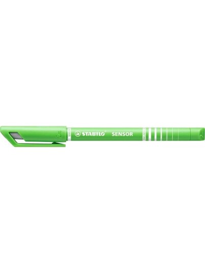 STABILO SENSOR 189 fineliner with cushioned tip light green adapts to the writing pressure - 4 pcs STABILO SENSOR 189 fineliner with cushioned tip light green adapts to the writing pressure - 4 pcs