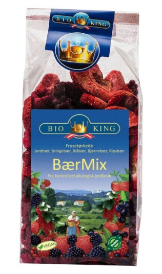 BioKing Frysetørket BærMix