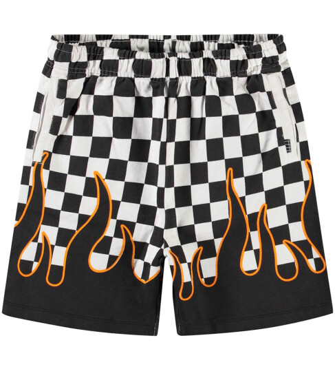 Molo Shorts Amil Check on Fire Molo 16 år 176 Shorts Hvit Svart