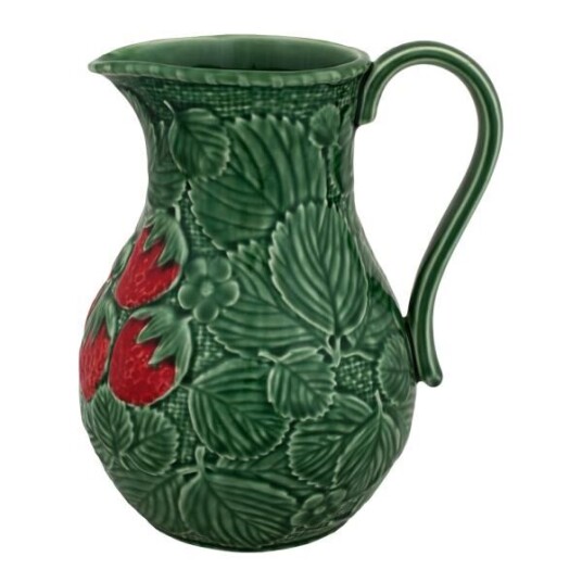 Bordallo Pinheiro Strawberries mugge 2,2L grønn/rød