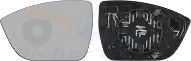 VAN WEZEL 4907837 Speilglass, ytterspeil
