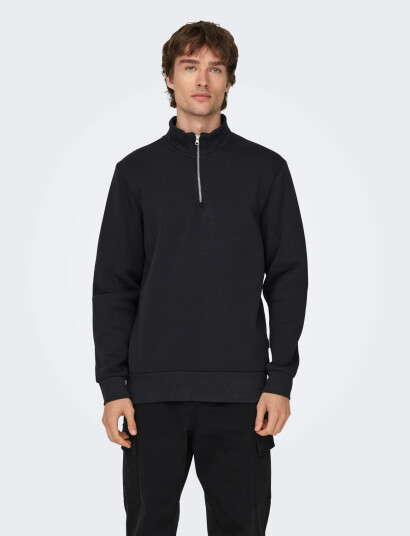 ONLY & SONS Onsceres Half Zip Sweat Noos - Navy - M ONLY & SONS Onsceres Half Zip Sweat Noos - Navy - M