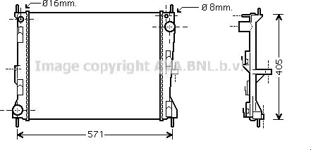 PRASCO DNA2235 Radiator motorkjøling