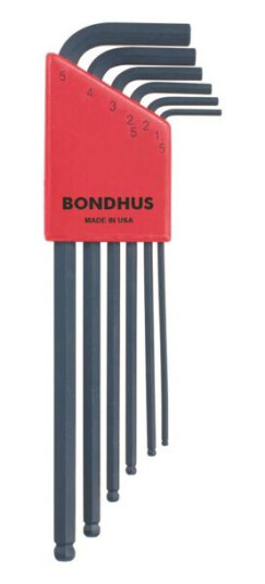 Bondhus 41010946 Vinkelnøkkelsett 1,5-5 mm, Håndverktøy