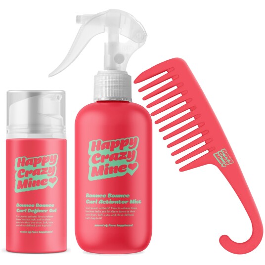 Happy Crazy Mine Bounce Bounce Curl Activator Mist 200 ml & Curl Defin