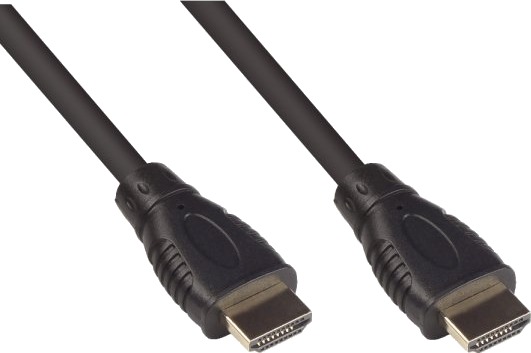 Tilkoblingskabel Hdmi 2.0B 4K / Uhd @60Hz 18 Gbit/S Gullbelagte Kontakter Svart 2M Good Connecti 4520 020