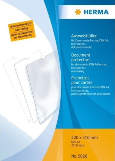 Herma 5026 A4 Polypropylen Pp Gjennomsiktig 220 Mm 10 Mm Herma 5026 A4 Polypropylen Pp Gjennomsiktig 220 Mm 10 Mm
