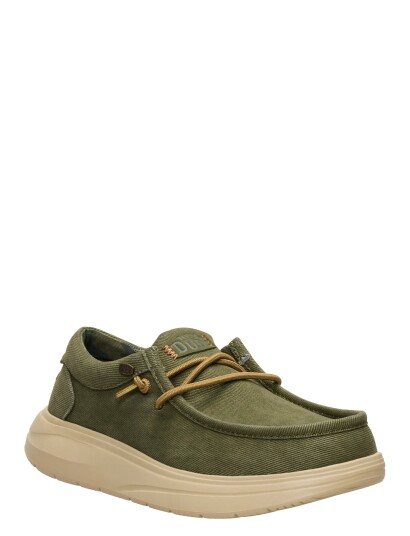 Hey Dude Wally Comf Worn Khaki green 42