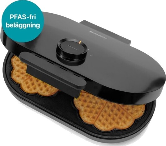 Champion Våffeljärn Health Dubbelt 1600W VJ600 Svart