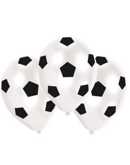Amscan 6 stk Fotball Ballonger 27,5 cm Kick It 9918411