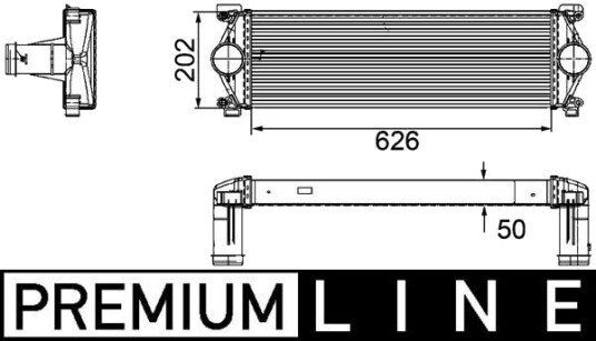 Intercooler MAHLE CI 254 000P