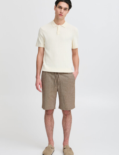 Casual Friday Cfphelix 0066 Linen Mix Shorts - Beige - S