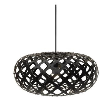 David Trubridge Kina Taklampe Ø60 Sort 2 Sider