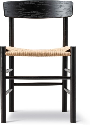 Fredericia Furniture - Mogensen J39 Chair Svartlackerad Ek Natur Spisestoler Børge