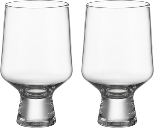 iittala Solare glass på fot 40 cl 2 pakning Klar