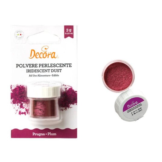 Decora Spiselig Glitter Burgunder 3g Decora Spiselig Glitter Burgunder 3g
