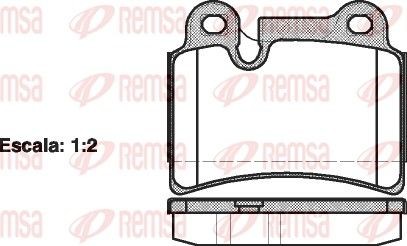 Bremseklosser REMSA 1240.00 Bremseklosser REMSA 1240.00