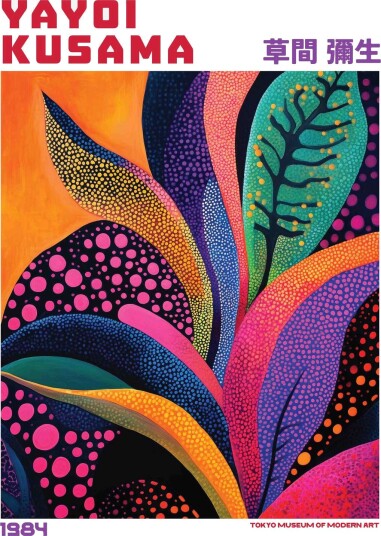 Plakat Yayoi Kusama Kunst / Sett av 2