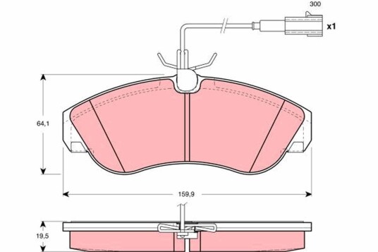 Bremseklosser TRW GDB1426