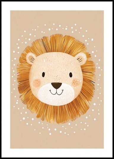 Smiling Lion Plakat Plakat / 100x150cm
