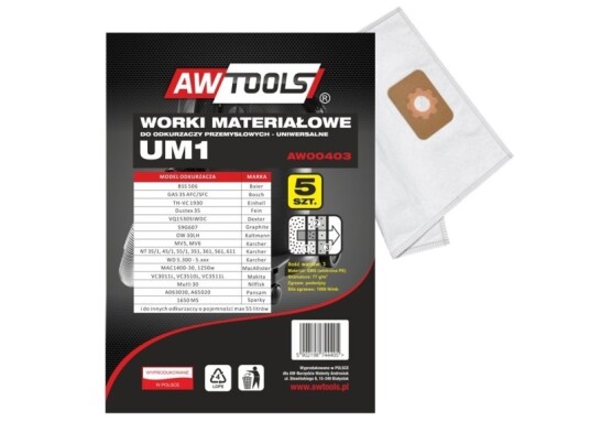 Awtools Mikrovovnsposer Sett Med 5 Stk. Um1 Gas35/Vc3011l/Vc3510l/Vc3511l Awtools Mikrovovnsposer Sett Med 5 Stk. Um1 Gas35/Vc3011l/Vc3510l/Vc3511l