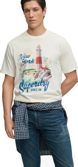 Superdry Maritime Loose Tee Cream S Superdry Maritime Loose Tee Cream S