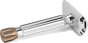 Merkur Metal Knob 500 Antique Brass Progress Short Handle