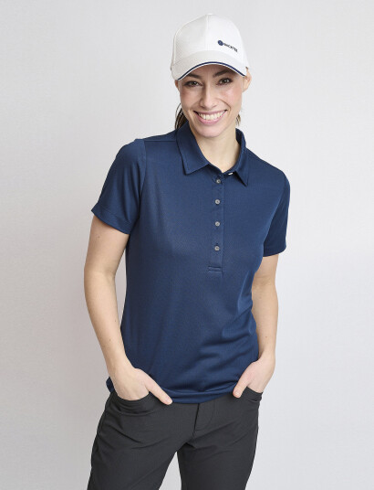 BACKTEE Ladies Performance Polo - Navy - S BACKTEE Ladies Performance Polo - Navy - S