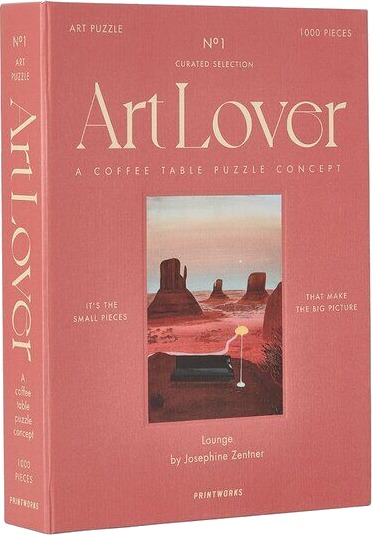 Printworks Art Lover Book puslespill lounge 1000