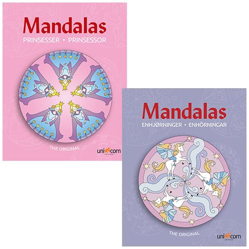 Mandalas Twin Pack Princesses & Unicorns 104940
