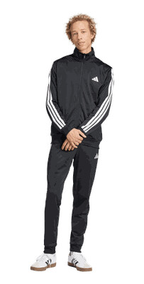 Adidas Sportswear Basic 3-Stripes Tricot treningsdress herre Black M Adidas Sportswear Basic 3-Stripes Tricot treningsdress herre Black M