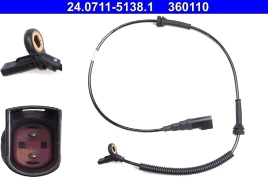 ATE 24.0711 5138.1 Sensor ABS