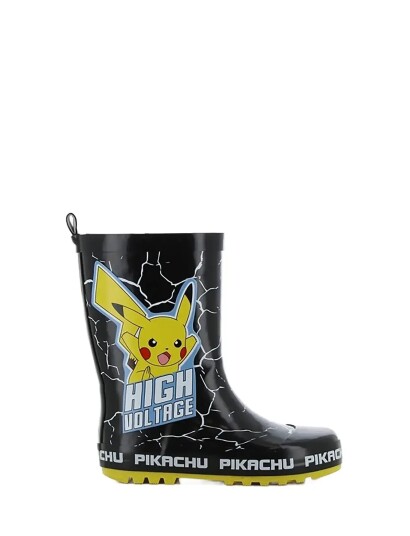 Leomil Pokemon Rainboots Black 32