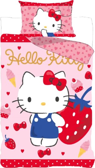 Hello Kitty Bed Linen Hello Kitty Hk24 3469 100X140X45 Cm Pink 100X140.40X45CM Hello Kitty Bed Linen Hello Kitty Hk24 3469 100X140X45 Cm Pink 100X140.40X45CM