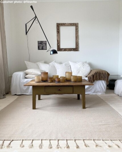 Ullteppe Malana beige Størrelse: 70 x 200 cm