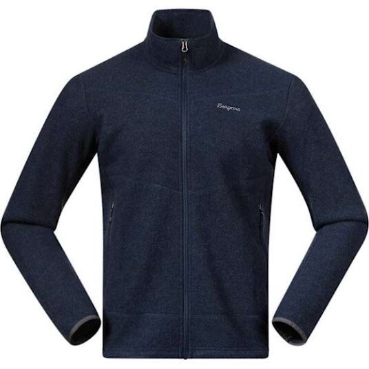 Bergans Of Norway Bergans Rabot Merino FleeceMidlayer Jacket Men Navy Blue